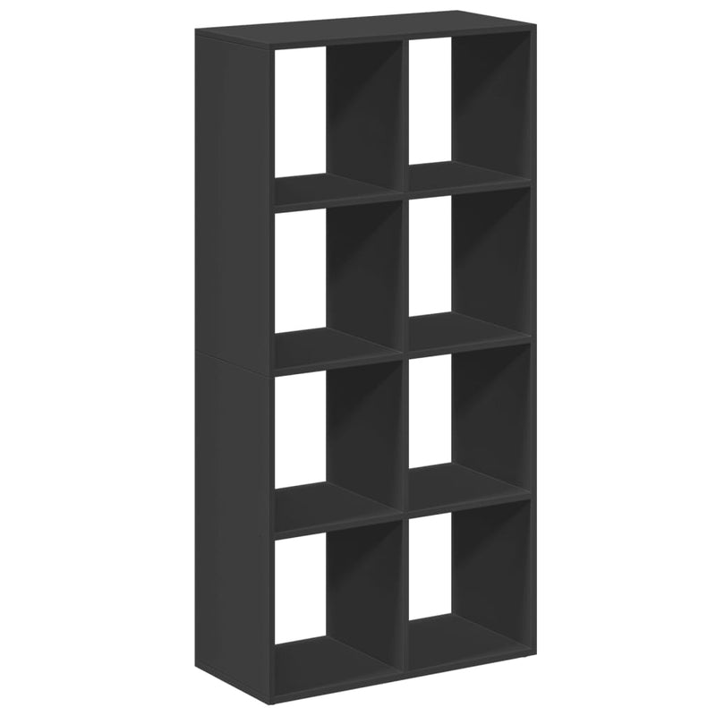 Raumteiler-Bücherregal Schwarz 69,5x29x137,5 cm Holzwerkstoff