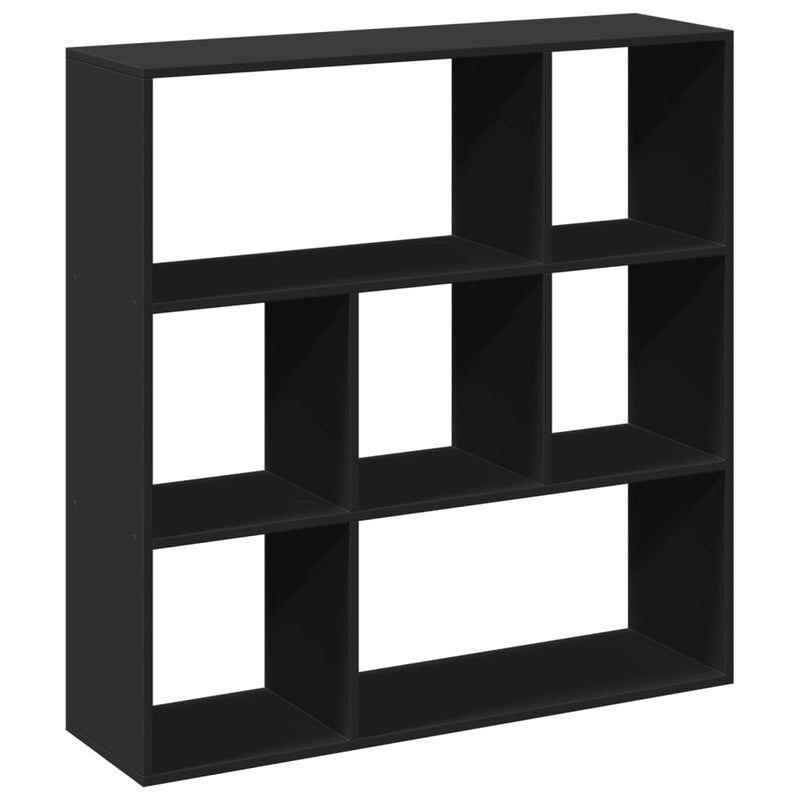 Raumteiler-Bücherregal Schwarz 102x29x103,5 cm Holzwerkstoff