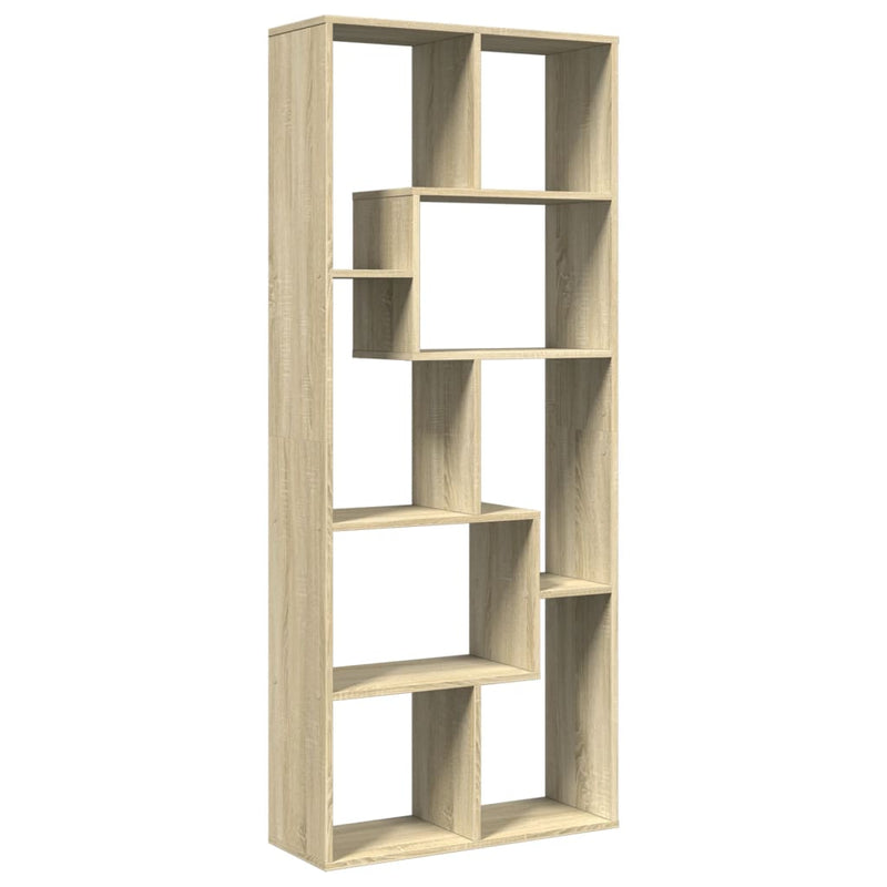 Raumteiler-Bücherregal Sonoma-Eiche 67x25x161,5cm Holzwerkstoff