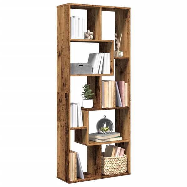 Raumteiler-Bücherregal Altholz-Optik 67x25x161,5 cm