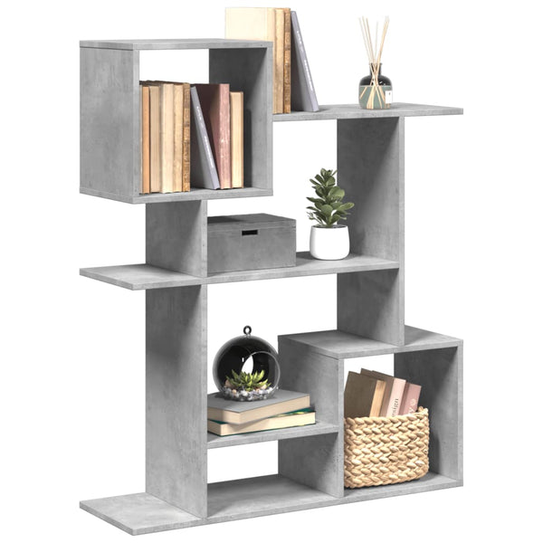 Raumteiler-Bücherregal Betongrau 92x29x112 cm Holzwerkstoff