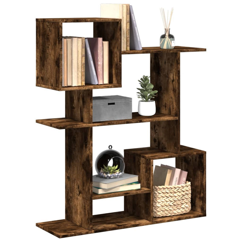 Raumteiler-Bücherregal Räuchereiche 92x29x112 cm Holzwerkstoff