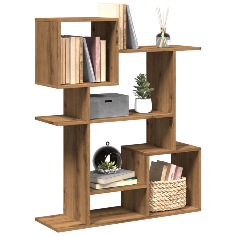 Raumteiler-Bücherregal Artisan-Eiche 92x29x112 cm Holzwerkstoff