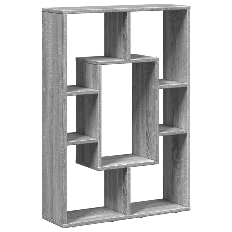 Bücherregal Grau Sonoma 63x20x90 cm Holzwerkstoff