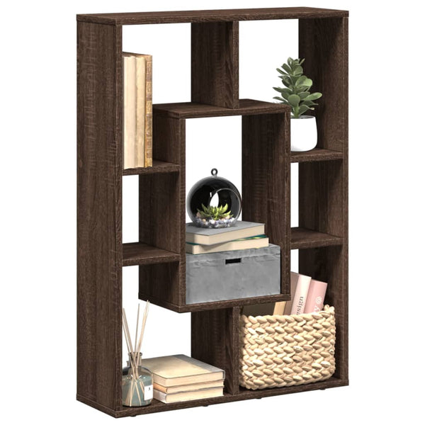 Bücherregal Braun Eichen-Optik 63x20x90 cm Holzwerkstoff