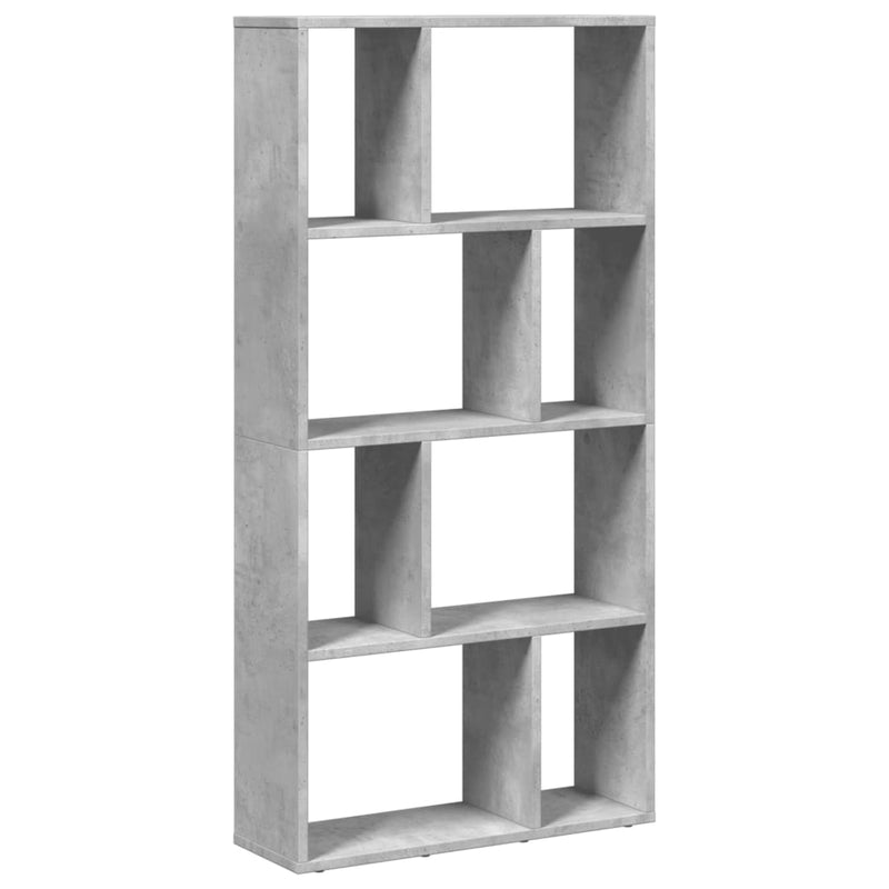 Bücherregal Betongrau 60x20x120 cm Holzwerkstoff