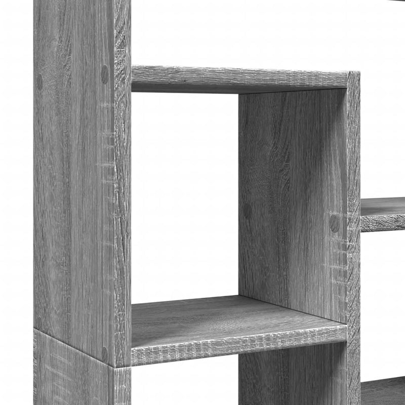 Bücherregal Grau Sonoma 72x20x120 cm Holzwerkstoff