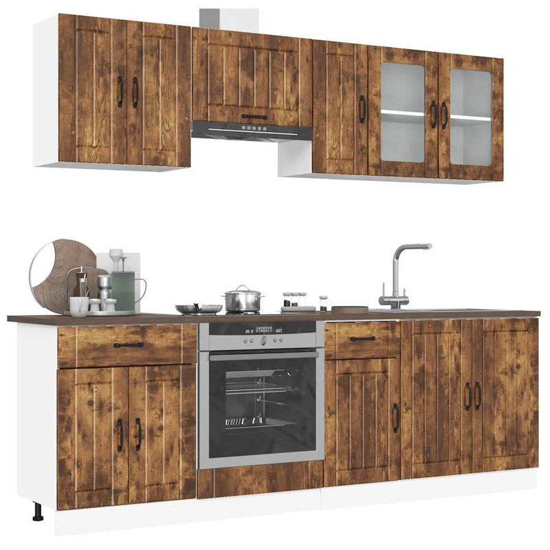 8-Tlg. Küchenschrank-Set Kalmar Holzwerkstoff