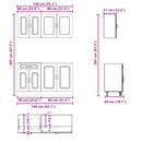 4-Tlg. Küchenschrank-Set Kalmar Holzwerkstoff