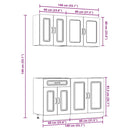 4-Tlg. Küchenschrank-Set Kalmar Holzwerkstoff