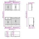 4-Tlg. Küchenschrank-Set Kalmar Holzwerkstoff