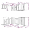 11-Tlg. Küchenschrank-Set Lucca Holzwerkstoff
