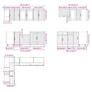 11-Tlg. Küchenschrank-Set Lucca Holzwerkstoff