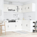11-Tlg. Küchenschrank-Set Holzwerkstoff Hochglanz-Weiß