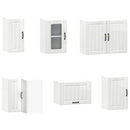11-Tlg. Küchenschrank-Set Holzwerkstoff Hochglanz-Weiß