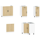 11-Tlg. Küchenschrank-Set Sonoma-Eiche Holzwerkstoff Sonoma Eiche