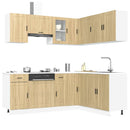11-Tlg. Küchenschrank-Set Sonoma-Eiche Holzwerkstoff Sonoma Eiche