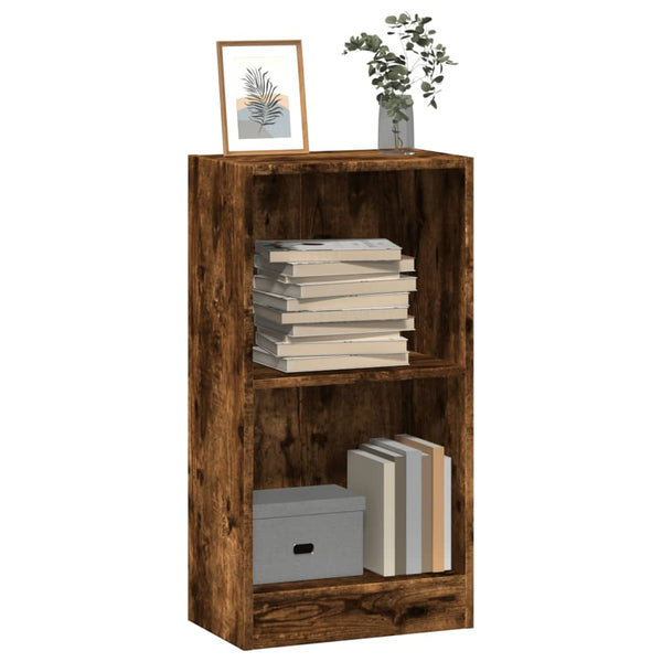 Bücherregal Räuchereiche 40x24x76 cm Holzwerkstoff