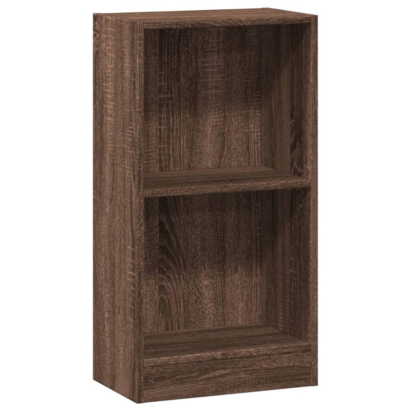 Bücherregal Braun Eichen-Optik 40x24x76 cm Holzwerkstoff