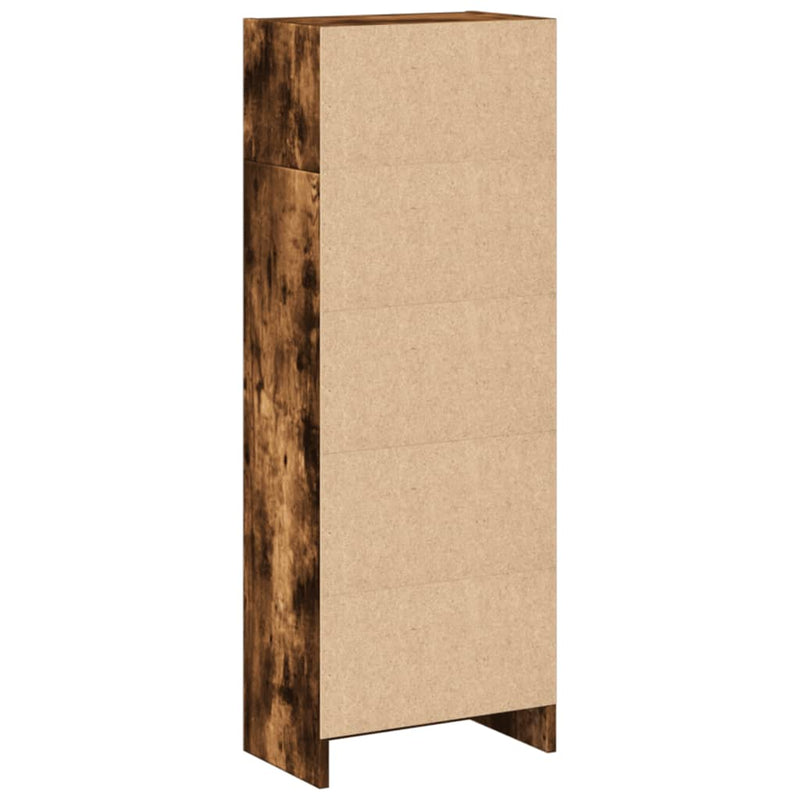 Bücherregal Räuchereiche 40x24x109 cm Holzwerkstoff