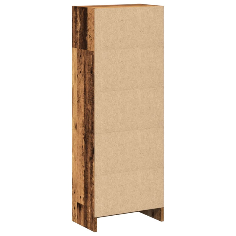 Bücherregal Altholz-Optik 40x24x109 cm Holzwerkstoff