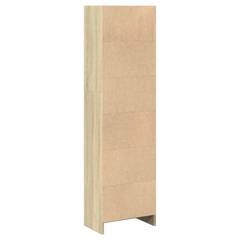 Bücherregal Sonoma-Eiche 40x24x143 cm Holzwerkstoff