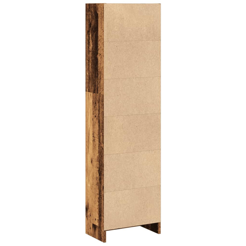 Bücherregal Altholz-Optik 40x24x143 cm Holzwerkstoff