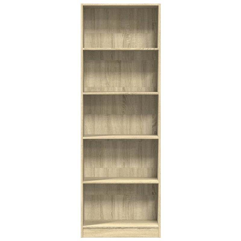 Bücherregal Sonoma-Eiche 60x24x176 cm Holzwerkstoff