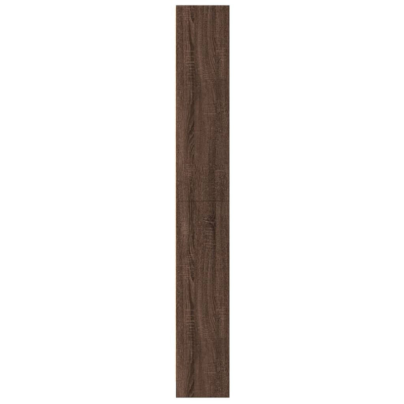 Bücherregal Braun Eichen-Optik 60x24x176 cm Holzwerkstoff