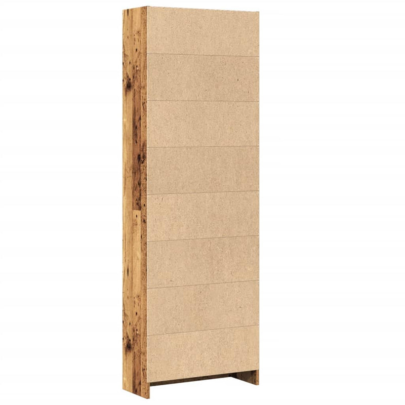 Bücherregal Altholz-Optik 60x24x176 cm Holzwerkstoff