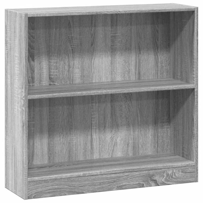 Bücherregal Grau Sonoma 80x24x76cm Holzwerkstoff