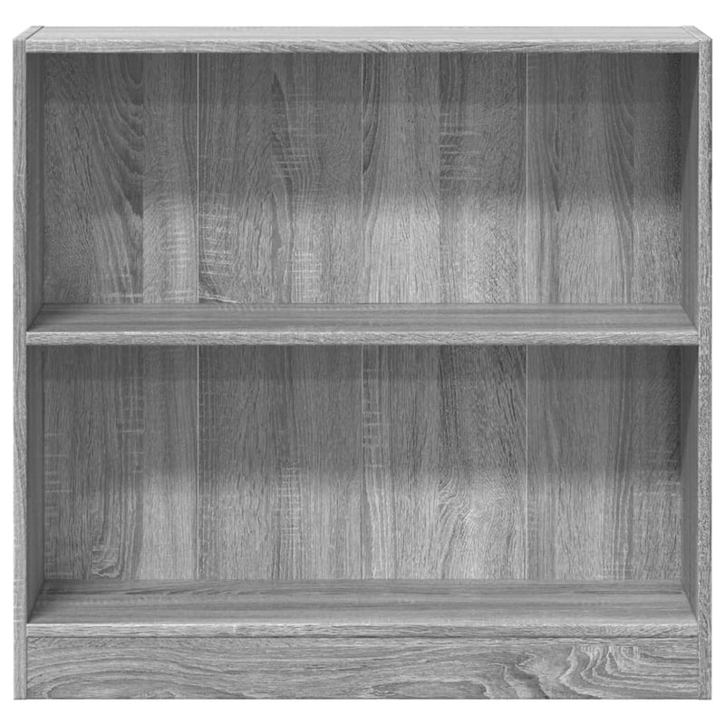 Bücherregal Grau Sonoma 80x24x76cm Holzwerkstoff