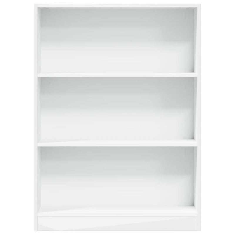 Bücherregal Weiß 80x24x109 cm Holzwerkstoff