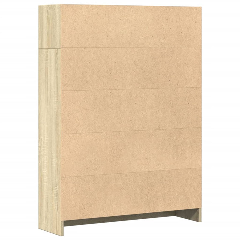 Bücherregal Sonoma-Eiche 80x24x109 cm Holzwerkstoff