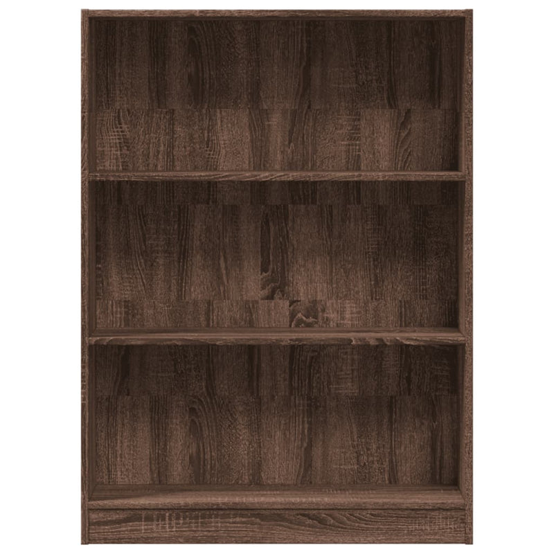 Bücherregal Braun Eichen-Optik 80x24x109 cm Holzwerkstoff