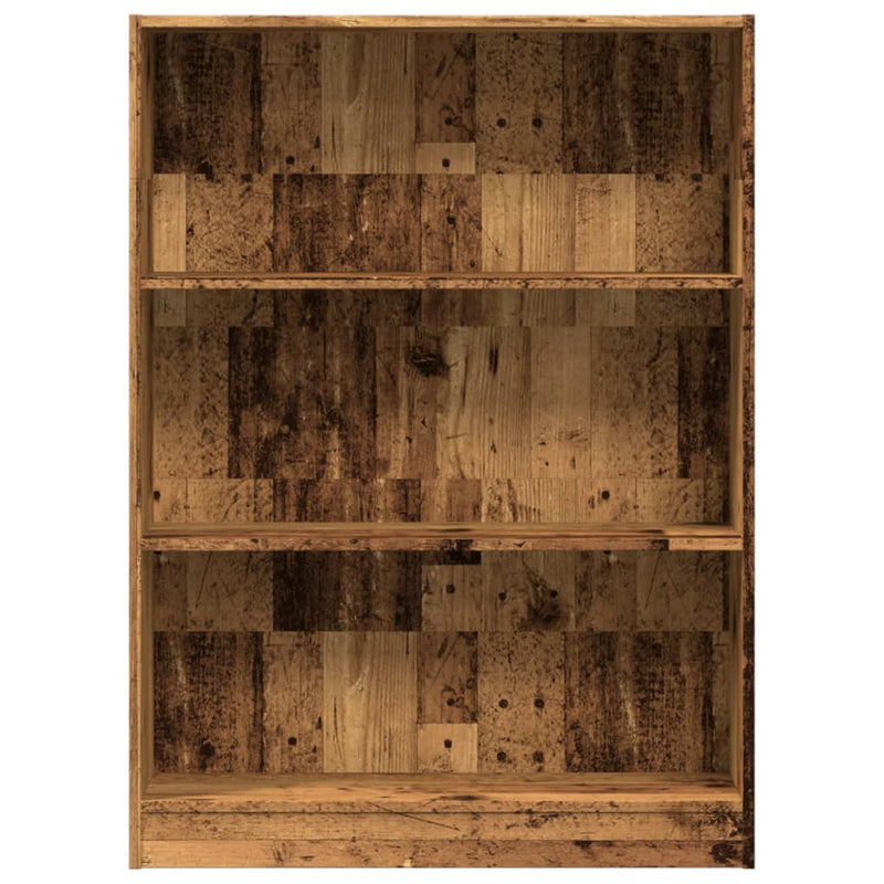 Bücherregal Altholz-Optik 80x24x109 cm Holzwerkstoff