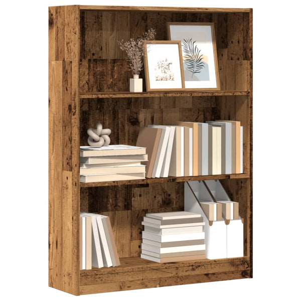 Bücherregal Altholz-Optik 80x24x109 cm Holzwerkstoff