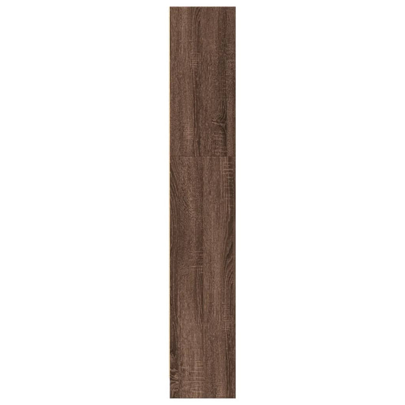 Bücherregal Braun Eichen-Optik 80x24x143 cm Holzwerkstoff