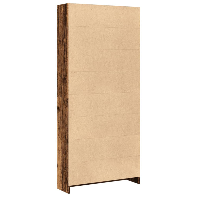 Bücherregal Altholz-Optik 80x24x176 cm Holzwerkstoff