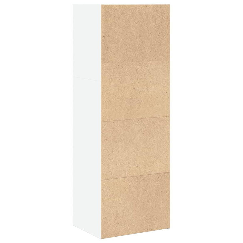 Bücherregal Weiß 40x30x114 cm Holzwerkstoff