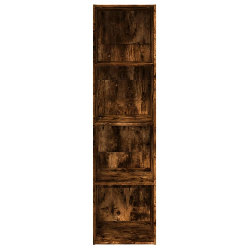 Bücherregal Räuchereiche 40x30x152 cm Holzwerkstoff