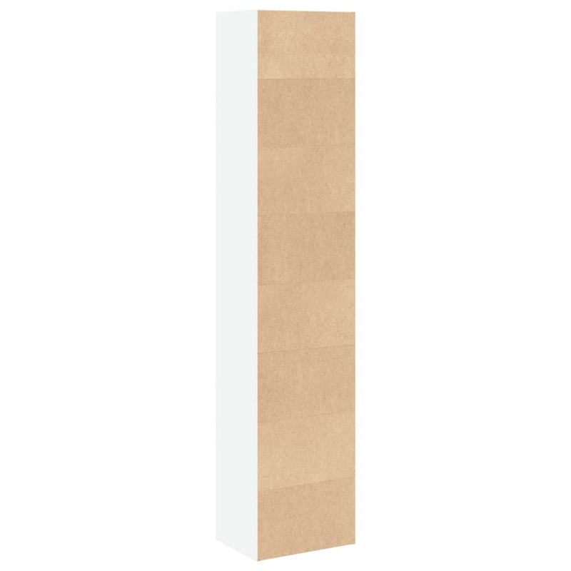 Bücherregal Weiß 40x30x189 cm Holzwerkstoff