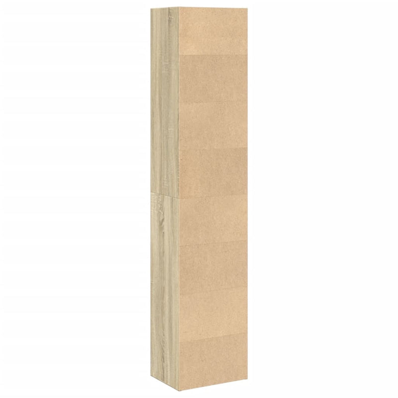 Bücherregal Sonoma-Eiche 40x30x189 cm Holzwerkstoff