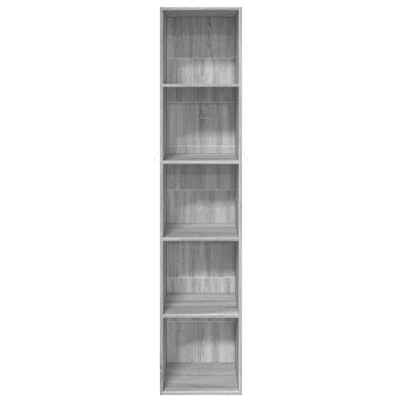 Bücherregal Grau Sonoma 40x30x189 cm Holzwerkstoff