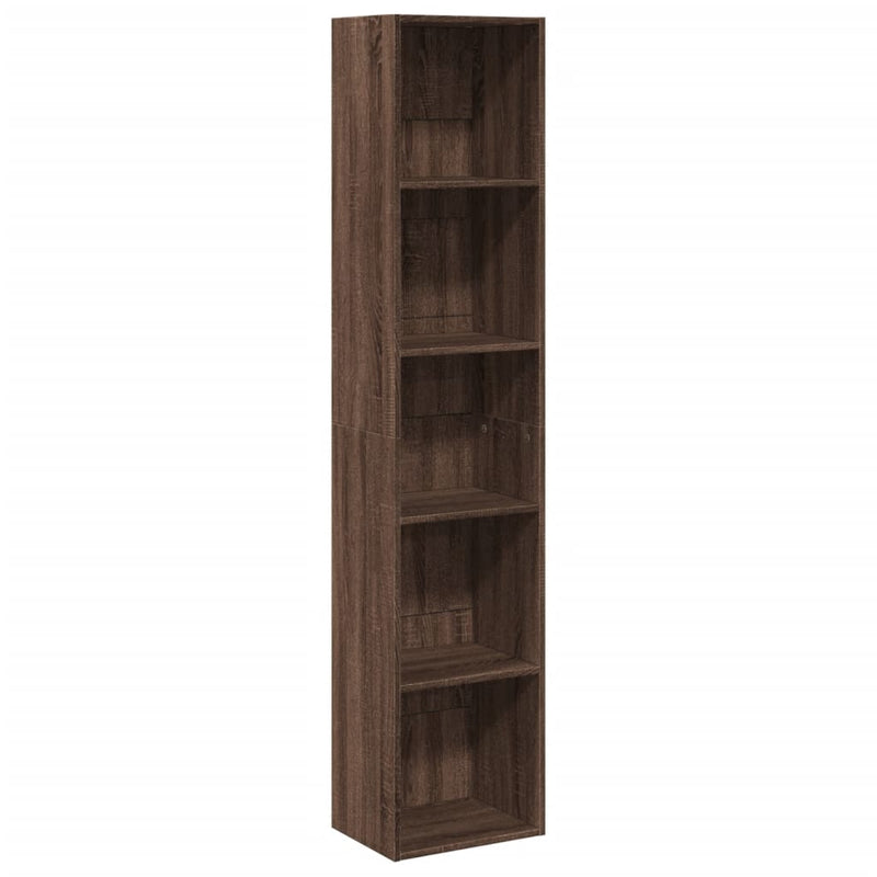 Bücherregal Braun Eichen-Optik 40x30x189 cm Holzwerkstoff