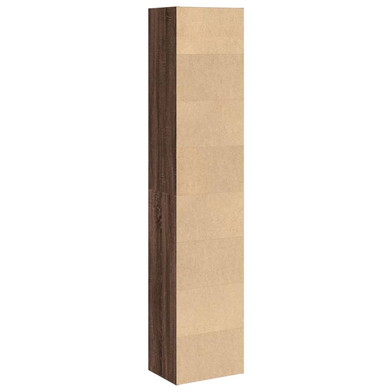 Bücherregal Braun Eichen-Optik 40x30x189 cm Holzwerkstoff