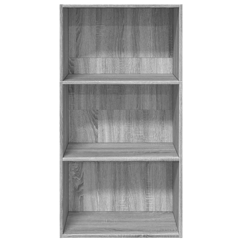 Bücherregal Grau Sonoma 60x30x114 cm Holzwerkstoff