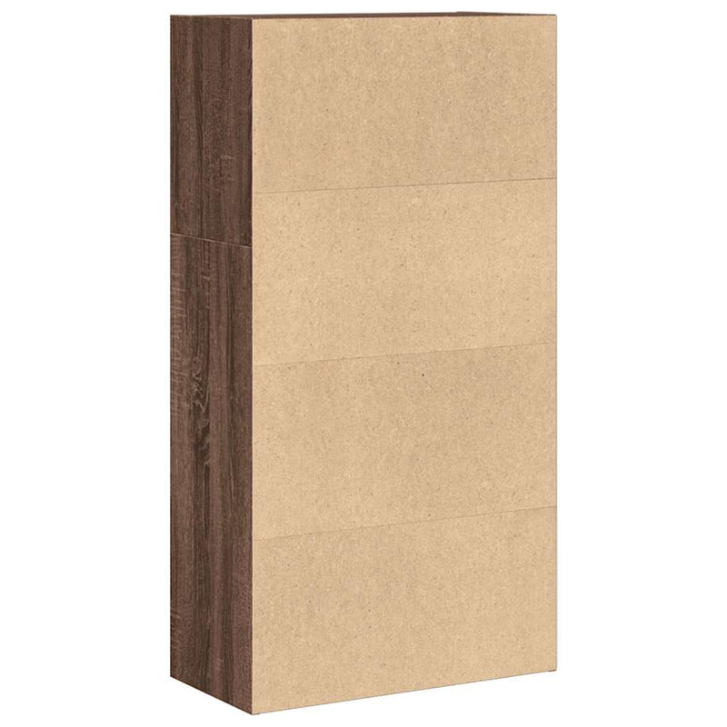 Bücherregal Braun Eichen-Optik 60x30x114 cm Holzwerkstoff