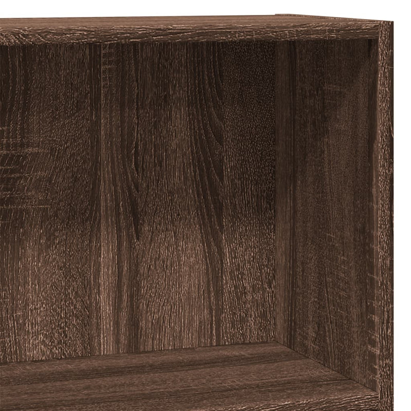 Bücherregal Braun Eichen-Optik 80x30x77 cm Holzwerkstoff