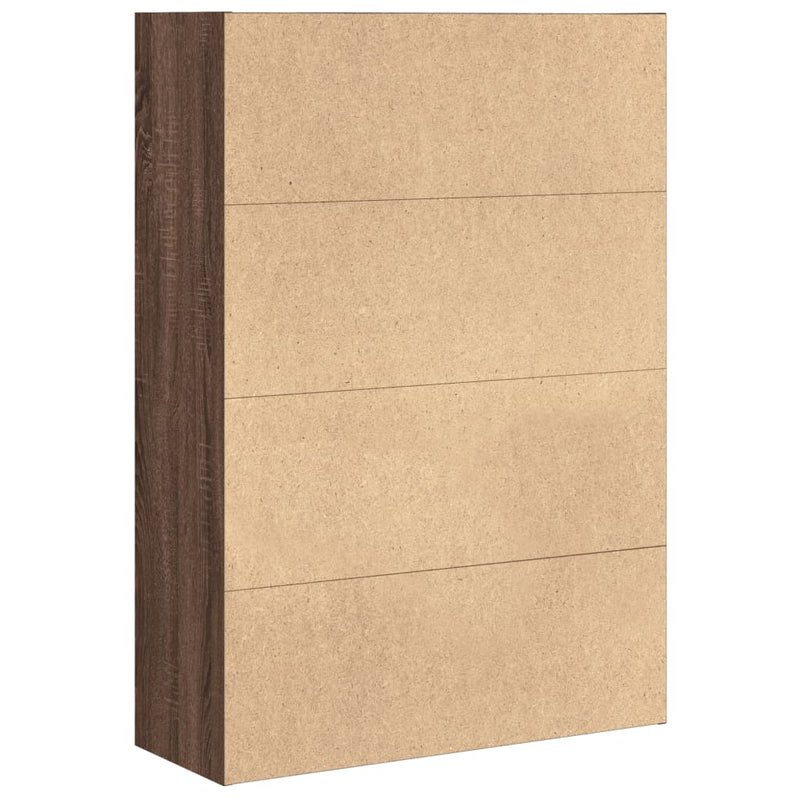 Bücherregal Braun Eichen-Optik 80x30x114 cm Holzwerkstoff